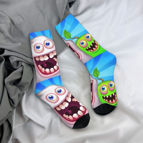 Autumn Winter Fashion Men s Women s My Singing Monsters Box Socks Music Game Non slip 2