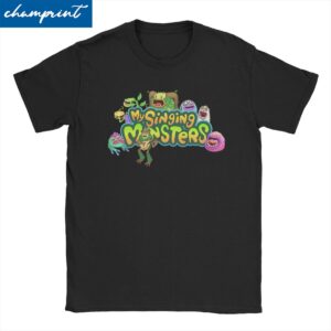 Casual My Singing Monsters Game Cartoon T Shirt for Men Women Pure Cotton T Shirts Short 1