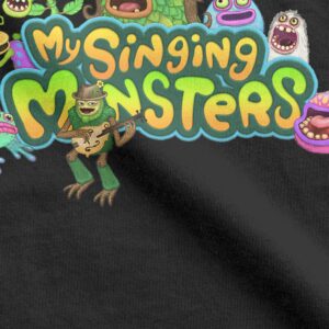 Casual My Singing Monsters Game Cartoon T Shirt for Men Women Pure Cotton T Shirts Short 2