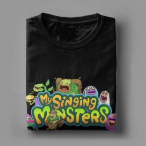 Casual My Singing Monsters Game Cartoon T Shirt for Men Women Pure Cotton T Shirts Short 4