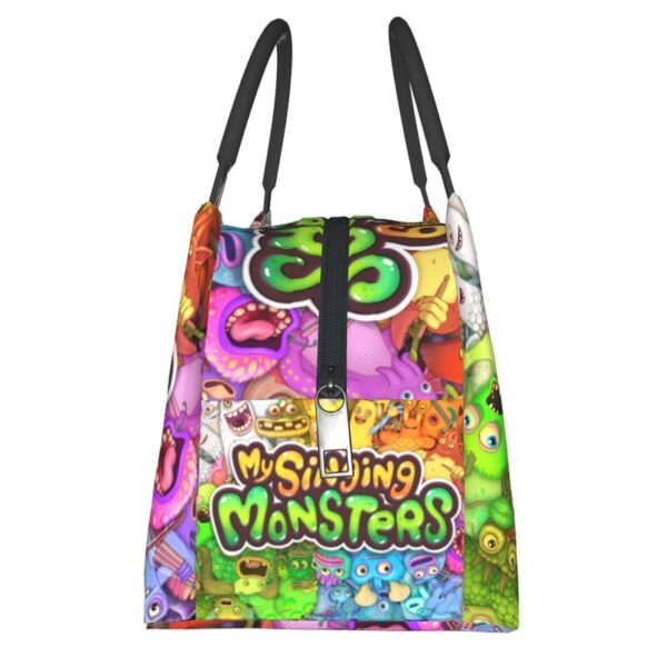 Custom My Singing Monsters Lunch Bag Women Thermal Cooler Insulated Lunch Boxes for Work Pinic or 3