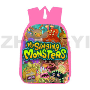 Lovely Girls My Singing Monsters School Backpack 3D High Capacity Travel Bag 12 16 Inch Students 2