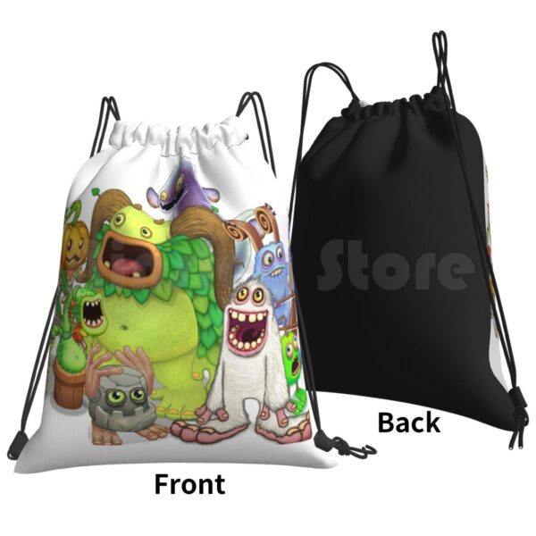 My Singing Monsters Characters Backpack Drawstring Bag Riding Climbing Gym Bag My Singing Monsters My Singing 1