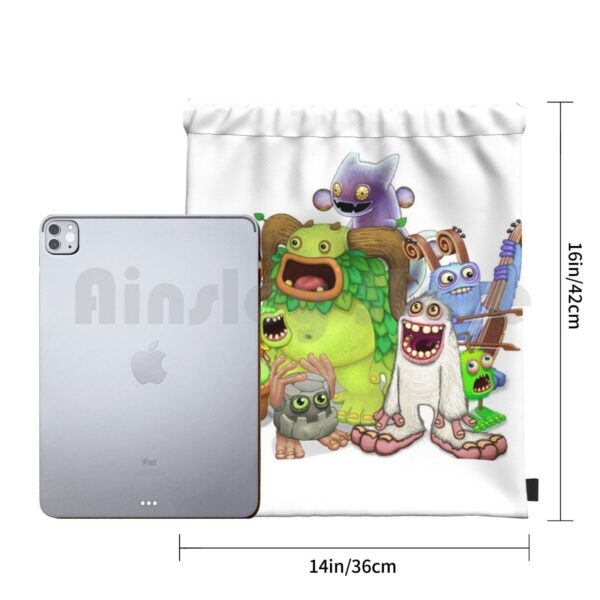 My Singing Monsters Characters Backpack Drawstring Bag Riding Climbing Gym Bag My Singing Monsters My Singing 2