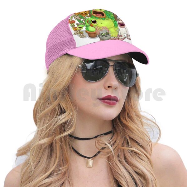 My Singing Monsters Characters Baseball Cap Unisex Mesh Casual Print Adjustable My Singing Monsters My Singing 1