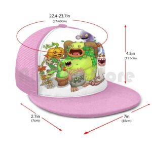 My Singing Monsters Characters Baseball Cap Unisex Mesh Casual Print Adjustable My Singing Monsters My Singing 4