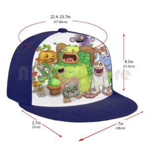 My Singing Monsters Characters Baseball Cap Unisex Mesh Casual Print Adjustable My Singing Monsters My Singing 5