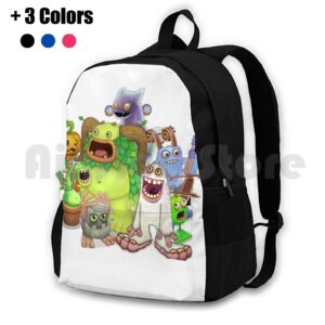 My Singing Monsters Characters Outdoor Hiking Backpack Riding Climbing Sports Bag My Singing Monsters My Singing