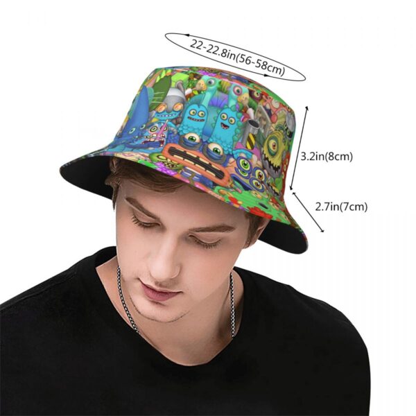 My Singing Monsters Music Game Bob Hat Vocation Getaway Headwear Merch Fisherman Hat for Outdoor Women 2