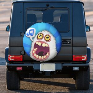 My Singing Monsters Play Gaming Playground Spare Tire Cover for Jeep SUV Car Wheel Protectors Accessories 3