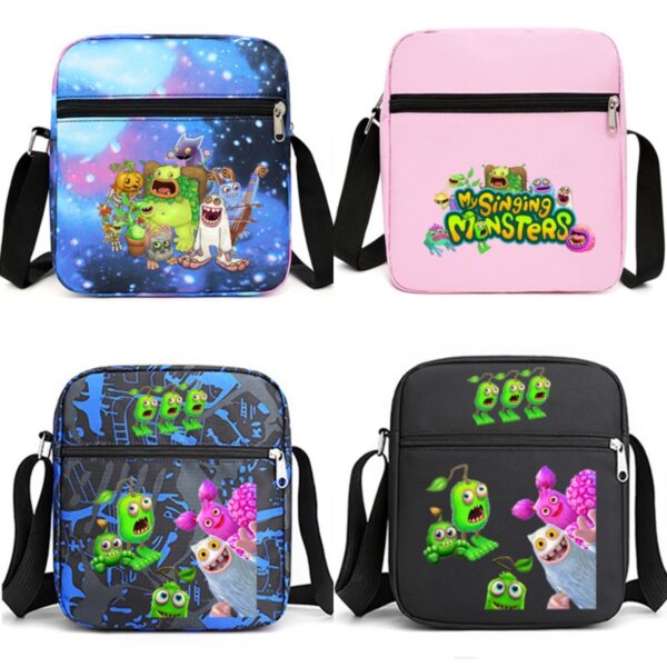 My Singing Monsters Shoulder Bag Multiple Styles Cartoon Satchel Anime Cross Body Bag Outdoor Children Nylon